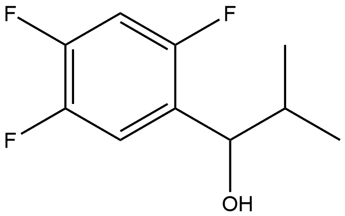 2,4,5-Trifluoro-α-(1-methylethyl)benzenemethanol Structure