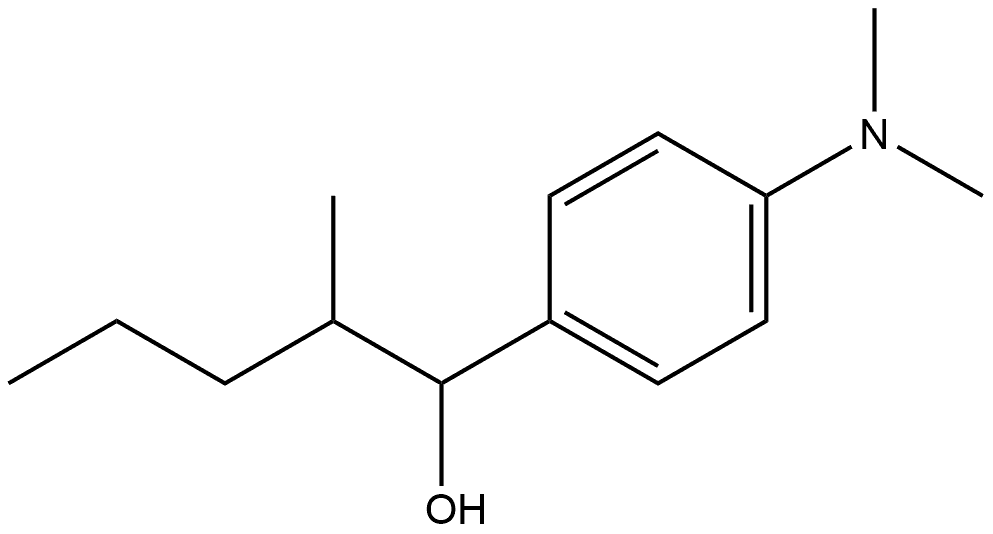 4-(Dimethylamino)-α-(1-methylbutyl)benzenemethanol Structure