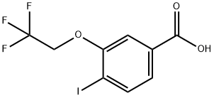 Benzoic acid, 4-iodo-3-(2,2,2-trifluoroethoxy)- Structure