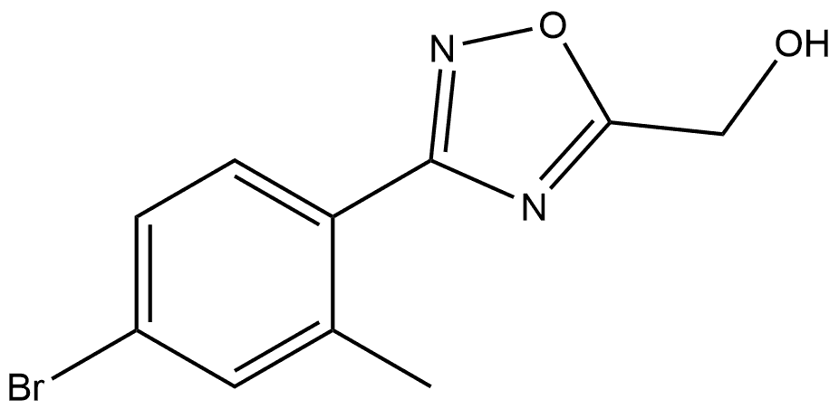 3-(4-Bromo-2-methylphenyl)-1,2,4-oxadiazol-5-yl]methanol Structure