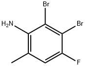 2,3-dibromo-4-fluoro-6-methylaniline Structure