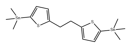 Stannane, 1,1'-(1,2-ethanediyldi-5,2-thiophenediyl)bis[1,1,1-trimethyl- Structure