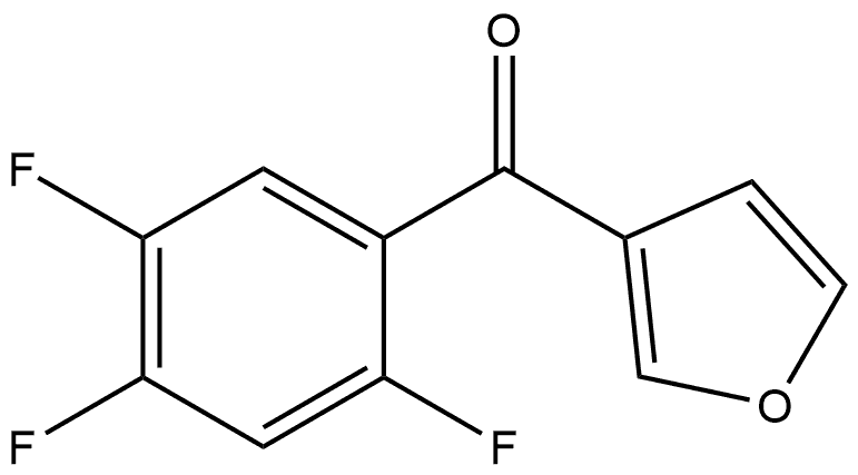 3-Furanyl(2,4,5-trifluorophenyl)methanone Structure