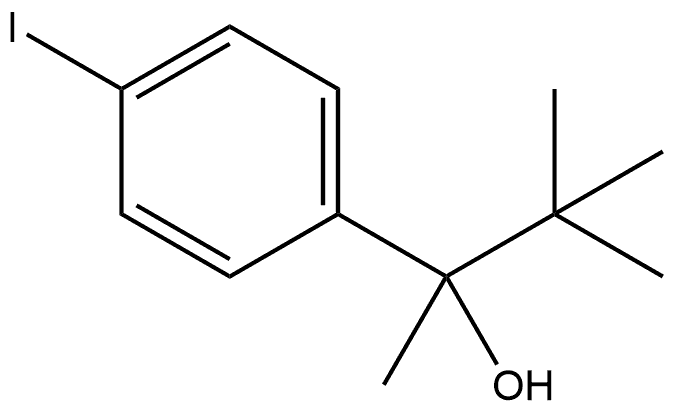 α-(1,1-Dimethylethyl)-4-iodo-α-methylbenzenemethanol Structure