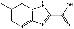 6-methyl-4H,5H,6H,7H-[1,2,4]triazolo[1,5-a]pyrimid ine-2-carboxylic acid Structure