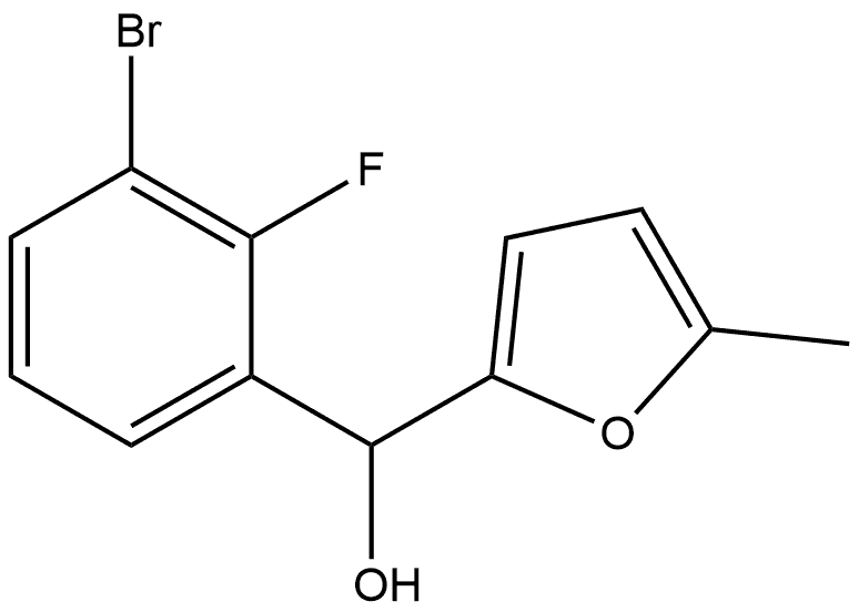 α-(3-Bromo-2-fluorophenyl)-5-methyl-2-furanmethanol Structure