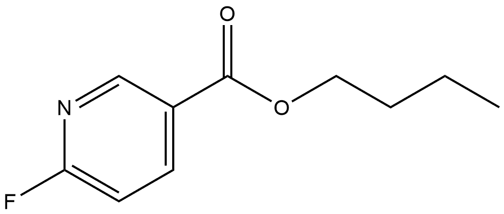 Butyl 6-fluoro-3-pyridinecarboxylate Structure