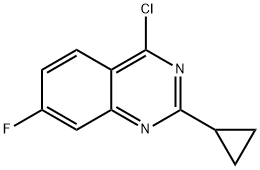 4-Chloro-2-cyclopropyl-7-fluoroquinazoline Structure