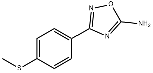 1,2,4-Oxadiazol-5-amine, 3-[4-(methylthio)phenyl]- Structure