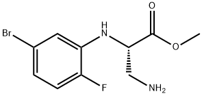 Alanine, 3-amino-N-(5-bromo-2-fluorophenyl)-, methyl ester Structure