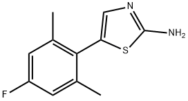 5-(4-Fluoro-2,6-dimethylphenyl)thiazol-2-amine Structure