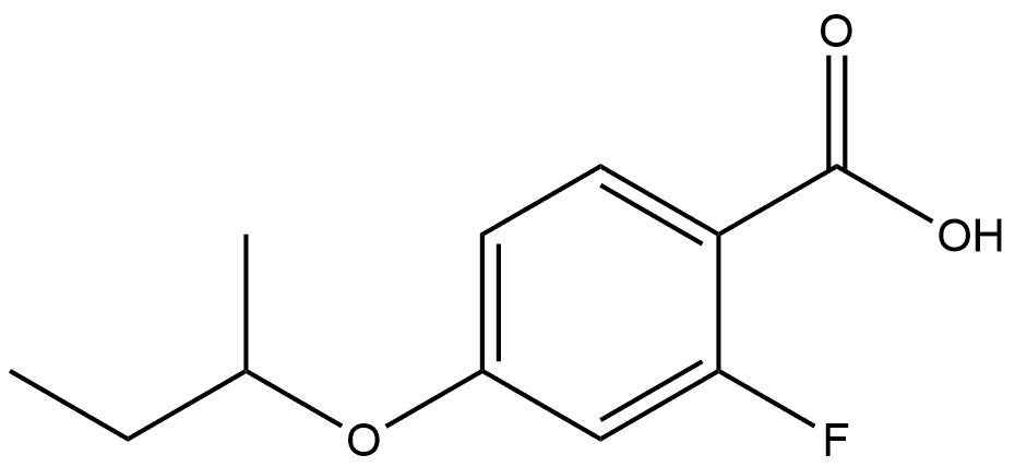 2-Fluoro-4-(1-methylpropoxy)benzoic acid Structure