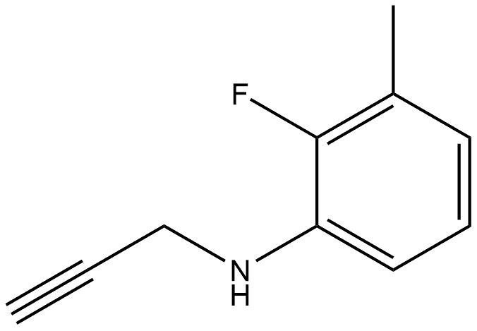 2-Fluoro-3-methyl-N-2-propyn-1-ylbenzenamine Structure