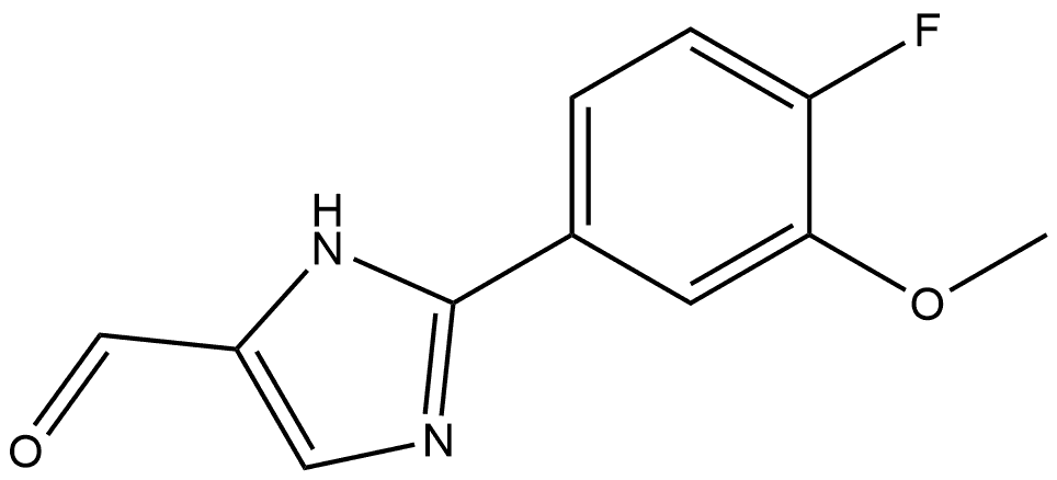 2-(4-Fluoro-3-methoxyphenyl)-1H-imidazole-5-carbaldehyde Structure