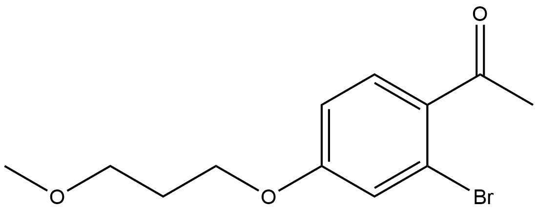 1-[2-Bromo-4-(3-methoxypropoxy)phenyl]ethanone Structure