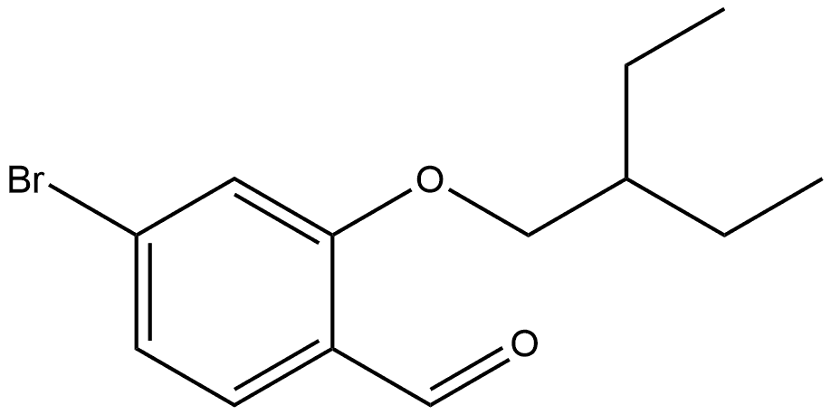 4-Bromo-2-(2-ethylbutoxy)benzaldehyde Structure