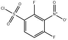 Benzenesulfonyl chloride, 2,4-difluoro-3-nitro- Structure