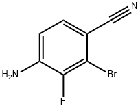 4-amino-2-bromo-3-fluorobenzonitrile Structure