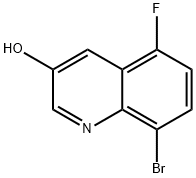 8-Bromo-5-fluoroquinolin-3-ol Structure