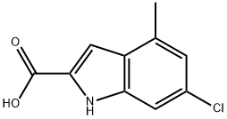 6-chloro-4-methyl-1H-indole-2-carboxylic acid 구조식 이미지