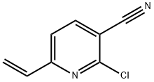 3-Pyridinecarbonitrile, 2-chloro-6-ethenyl- 구조식 이미지