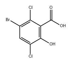 Benzoic acid, 3-bromo-2,5-dichloro-6-hydroxy- 구조식 이미지