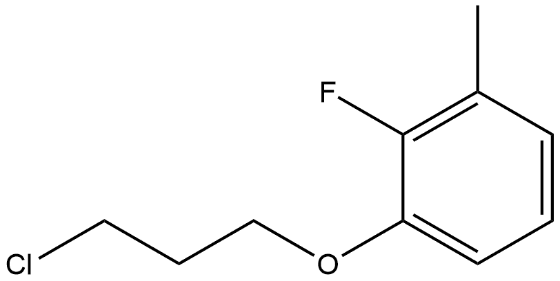 1-(3-Chloropropoxy)-2-fluoro-3-methylbenzene 구조식 이미지