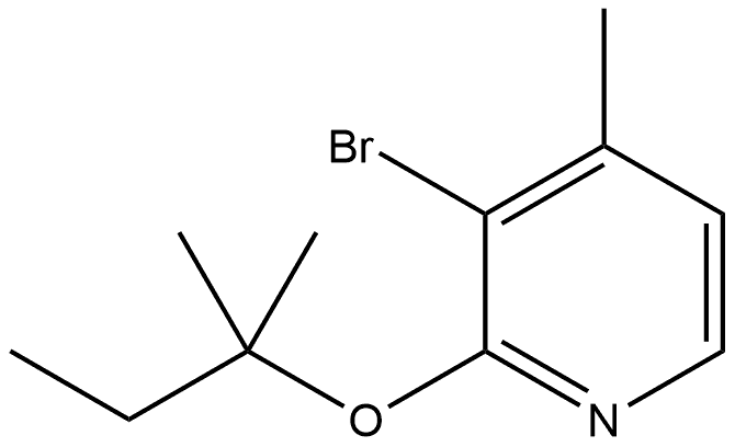 3-Bromo-2-(1,1-dimethylpropoxy)-4-methylpyridine Structure