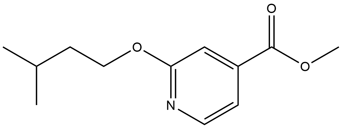 Methyl 2-(3-methylbutoxy)-4-pyridinecarboxylate Structure