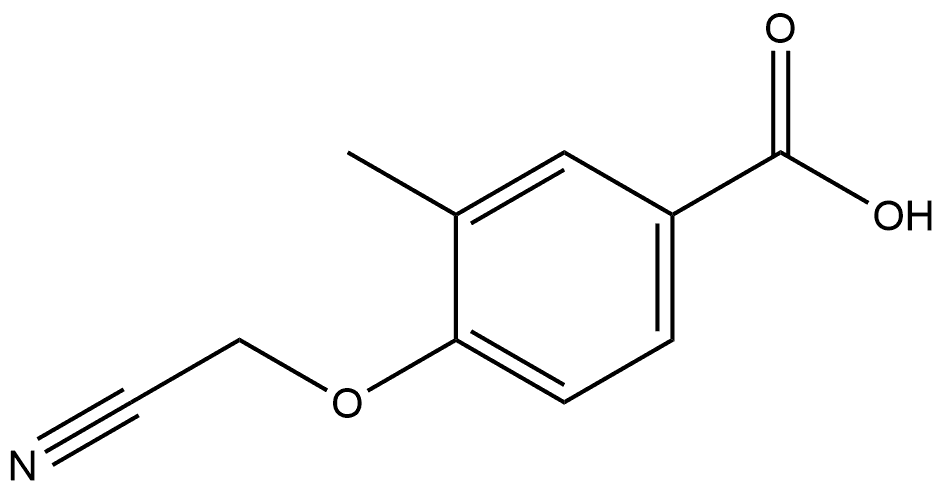 4-(Cyanomethoxy)-3-methylbenzoic acid Structure