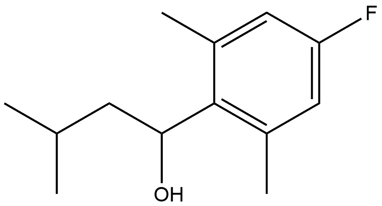 4-Fluoro-2,6-dimethyl-α-(2-methylpropyl)benzenemethanol Structure