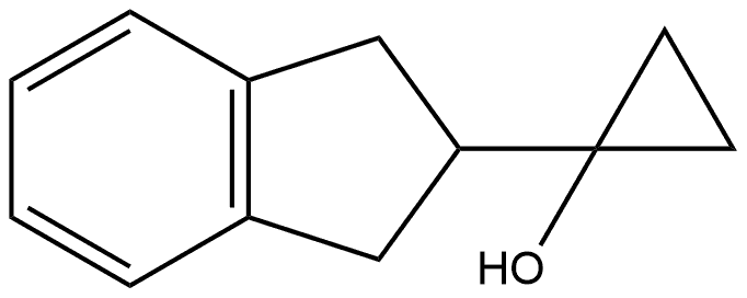 1-(2,3-Dihydro-1H-inden-2-yl)cyclopropanol Structure