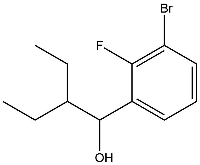 3-Bromo-α-(1-ethylpropyl)-2-fluorobenzenemethanol Structure