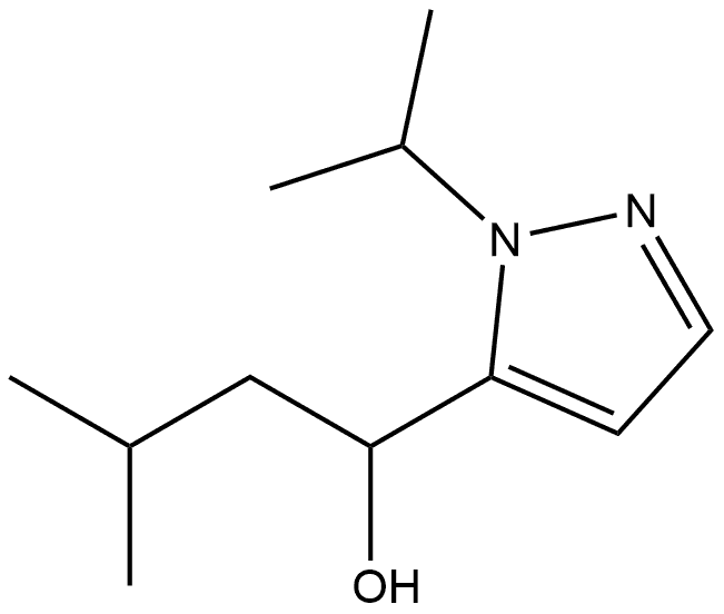 1-(1-Methylethyl)-α-(2-methylpropyl)-1H-pyrazole-5-methanol Structure