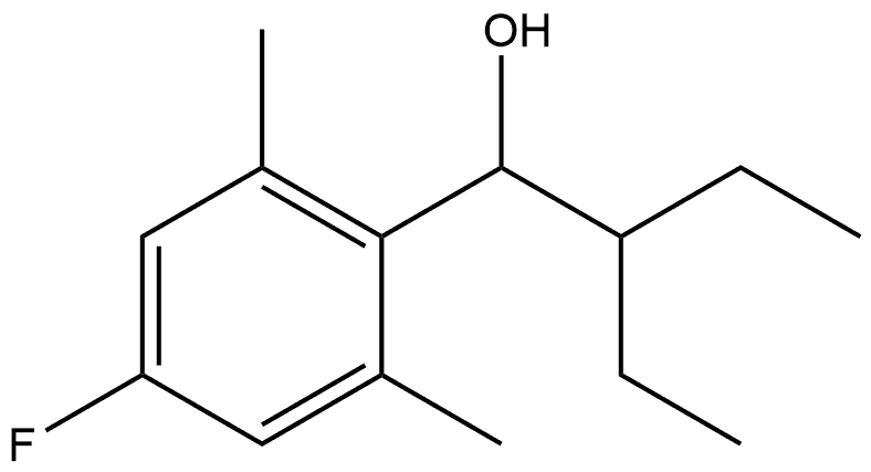 α-(1-Ethylpropyl)-4-fluoro-2,6-dimethylbenzenemethanol Structure