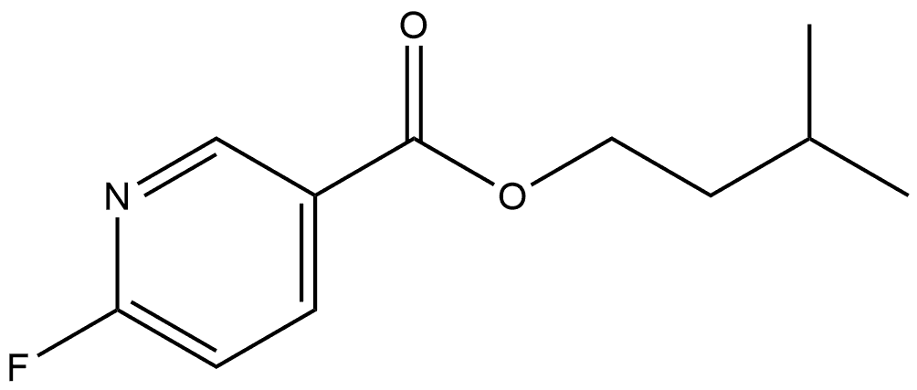 3-Methylbutyl 6-fluoro-3-pyridinecarboxylate Structure