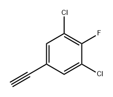 Benzene, 1,3-dichloro-5-ethynyl-2-fluoro- 구조식 이미지