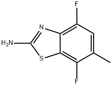 2-Benzothiazolamine, 4,7-difluoro-6-methyl- Structure