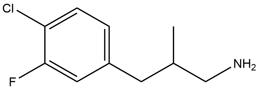 3-(4-Chloro-3-fluorophenyl)-2-methyl-1-propanamine Structure