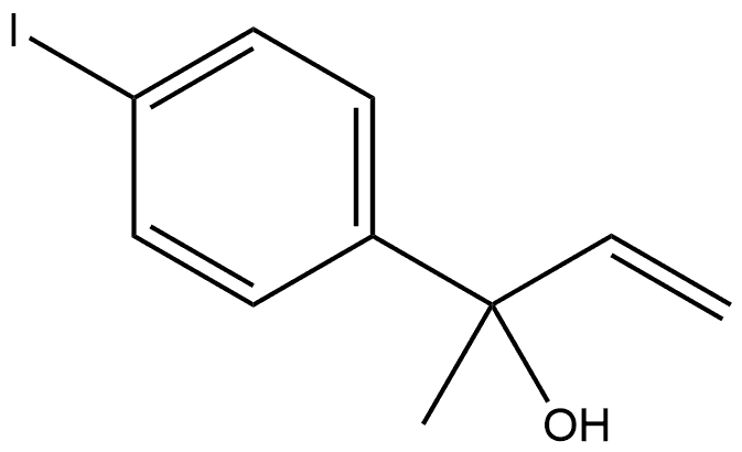 Benzenemethanol, α-ethenyl-4-iodo-α-methyl- Structure