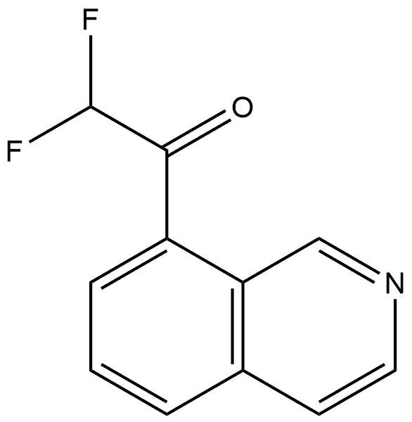 2,2-difluoro-1-(isoquinolin-8-yl)ethanone Structure