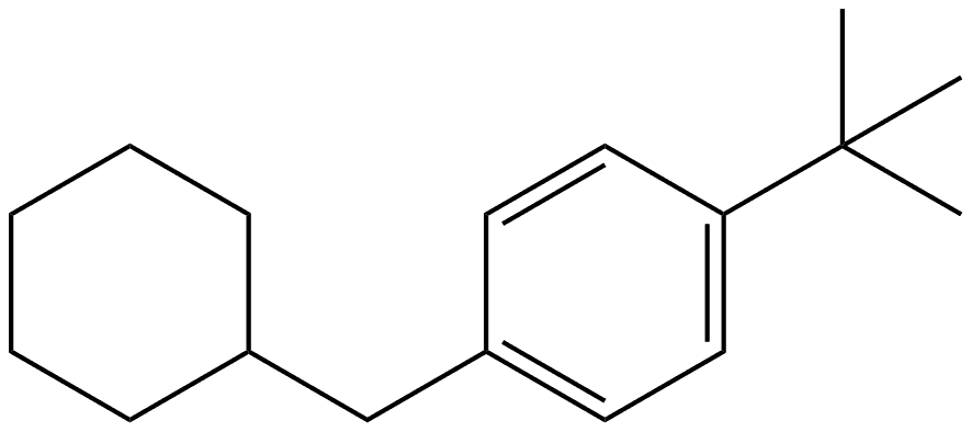 1-(Cyclohexylmethyl)-4-(1,1-dimethylethyl)benzene Structure