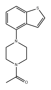 Ethanone, 1-(4-benzo[b]thien-4-yl-1-piperazinyl)- Structure