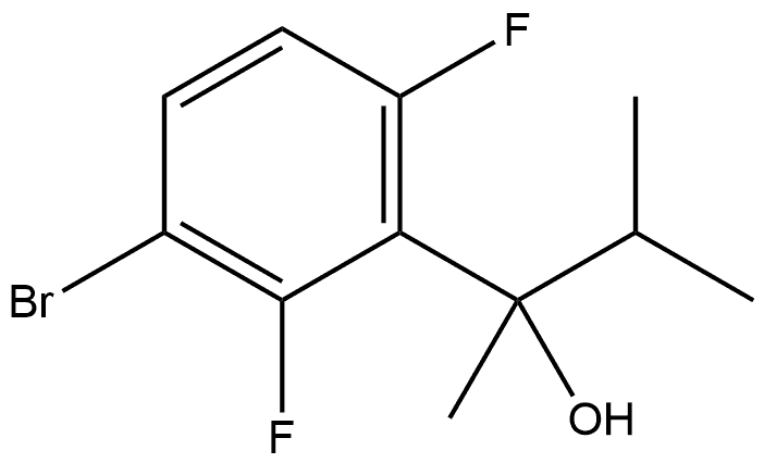 3-Bromo-2,6-difluoro-α-methyl-α-(1-methylethyl)benzenemethanol Structure