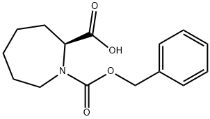 1H-Azepine-1,2-dicarboxylic acid, hexahydro-, 1-(phenylmethyl) ester, (2S)- 구조식 이미지