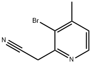 2-Pyridineacetonitrile, 3-bromo-4-methyl- Structure