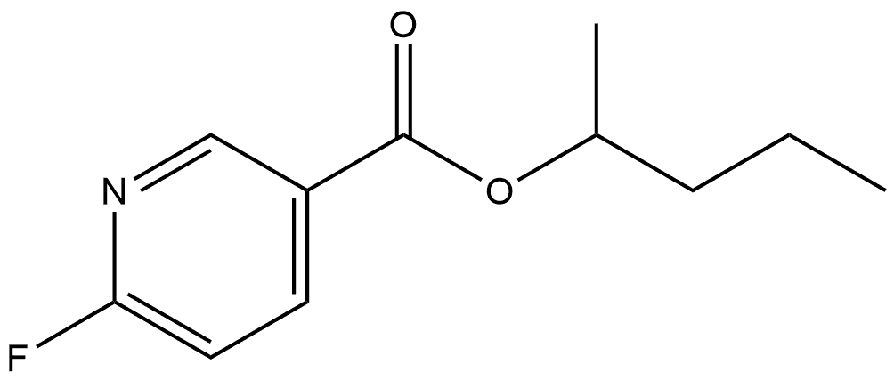 1-Methylbutyl 6-fluoro-3-pyridinecarboxylate Structure