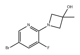 3-Azetidinol, 1-(5-bromo-3-fluoro-2-pyridinyl)-3-methyl- Structure