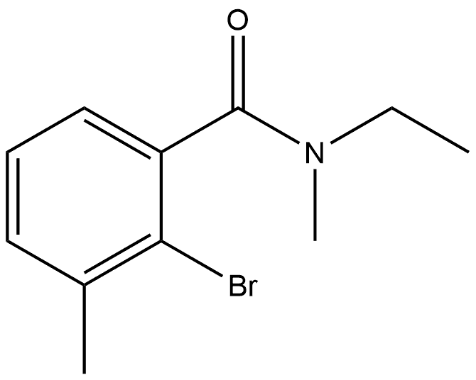 2-Bromo-N-ethyl-N,3-dimethylbenzamide Structure