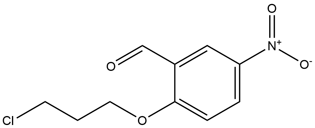 2-(3-chloropropoxy)-5-nitrobenzaldehyde Structure